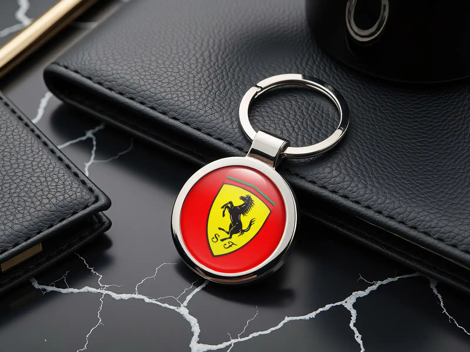 Ferrari Porte-clés Cool Look Acier Inox
